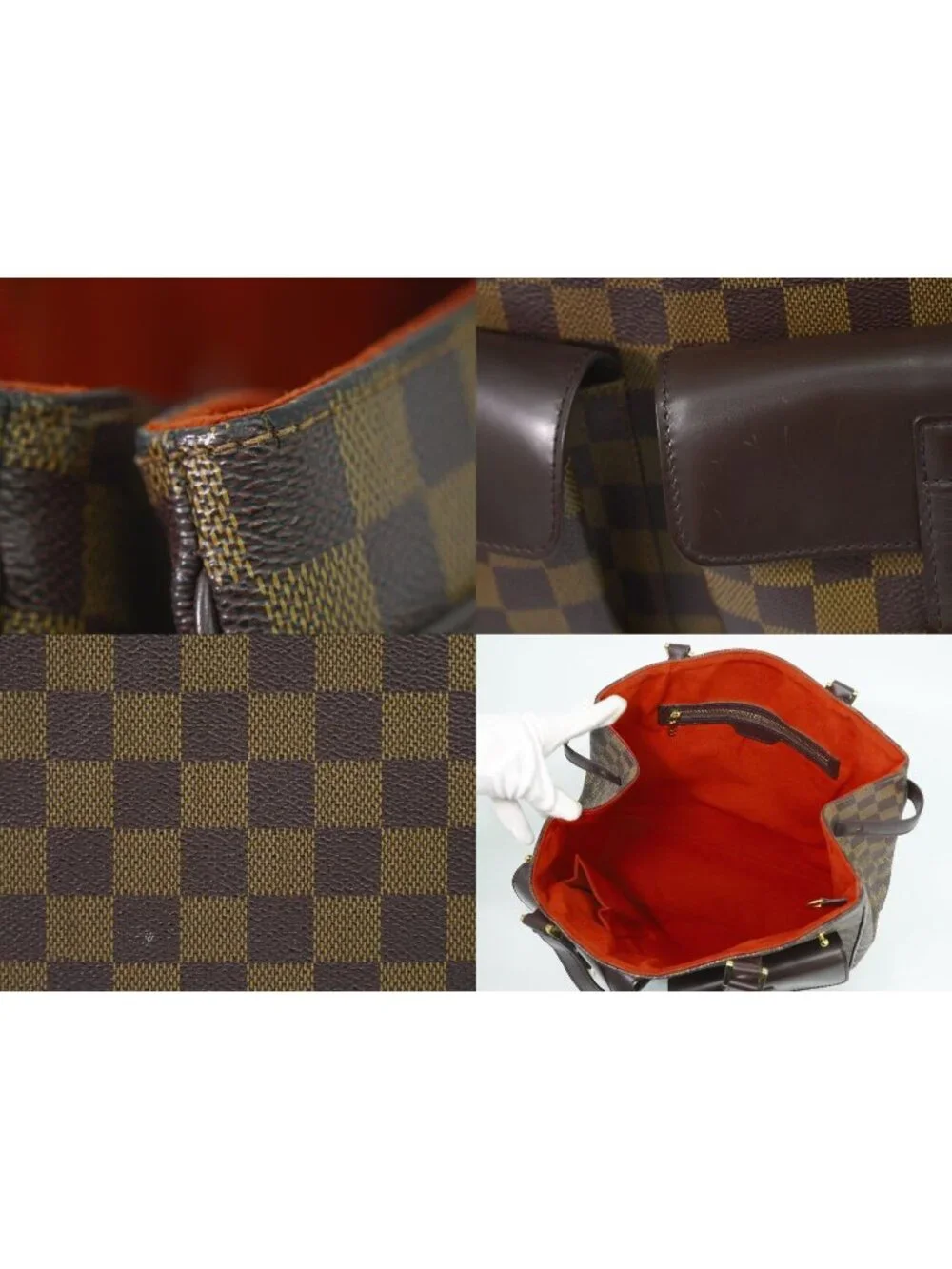 Louis Vuitton LV Uzes Damier Ebene Tote Brown
